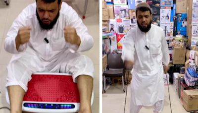 Pakistani shopkeeper's demo of weight-loss device has internet in splits. Viral video racks up 21 million views