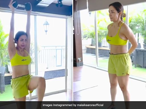 Just "Work Those Abs Baby" With Malaika Arora's Weighted Exercises