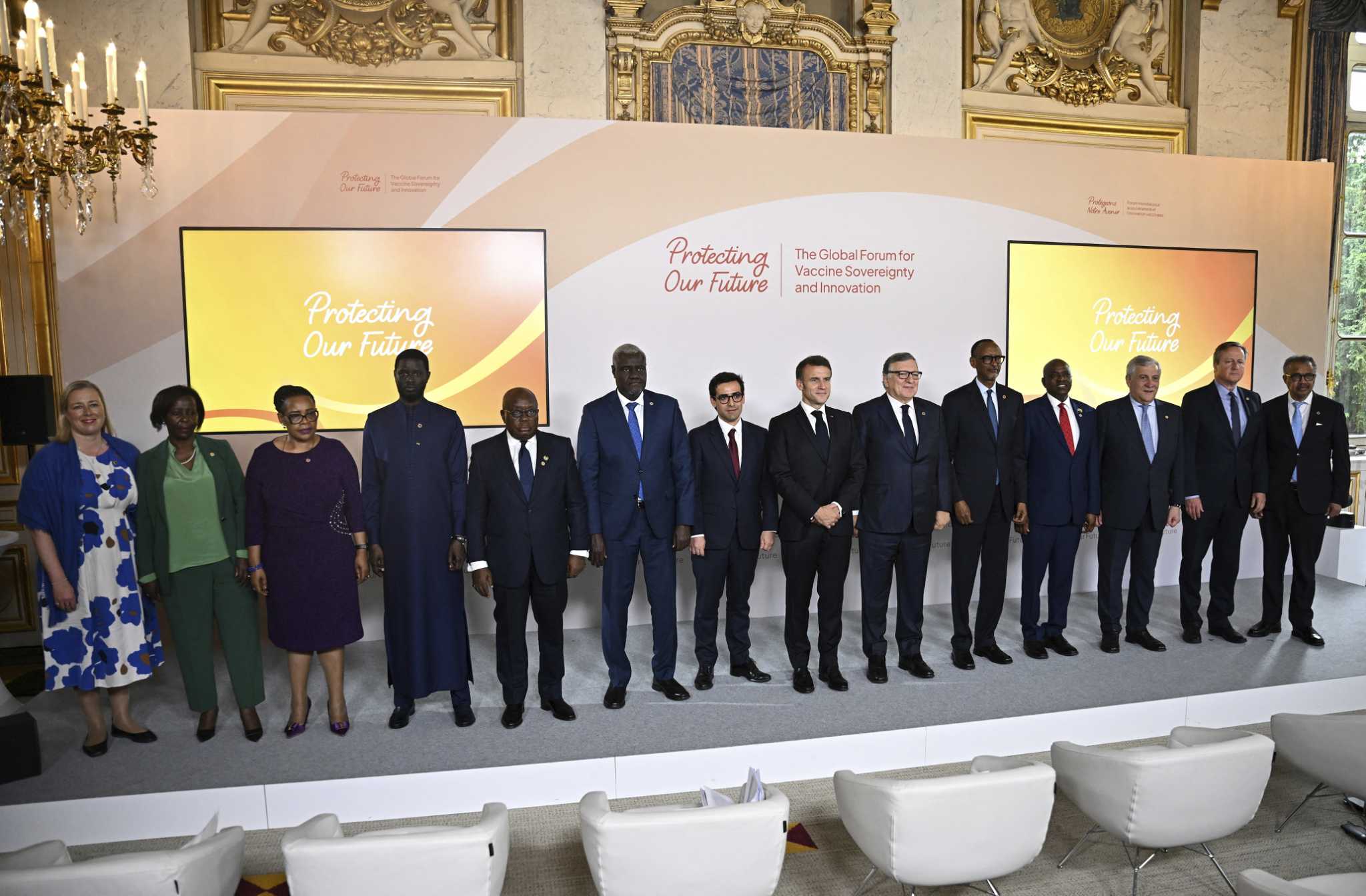 Macron and African leaders push for vaccines for Africa after COVID-19 exposed inequalities