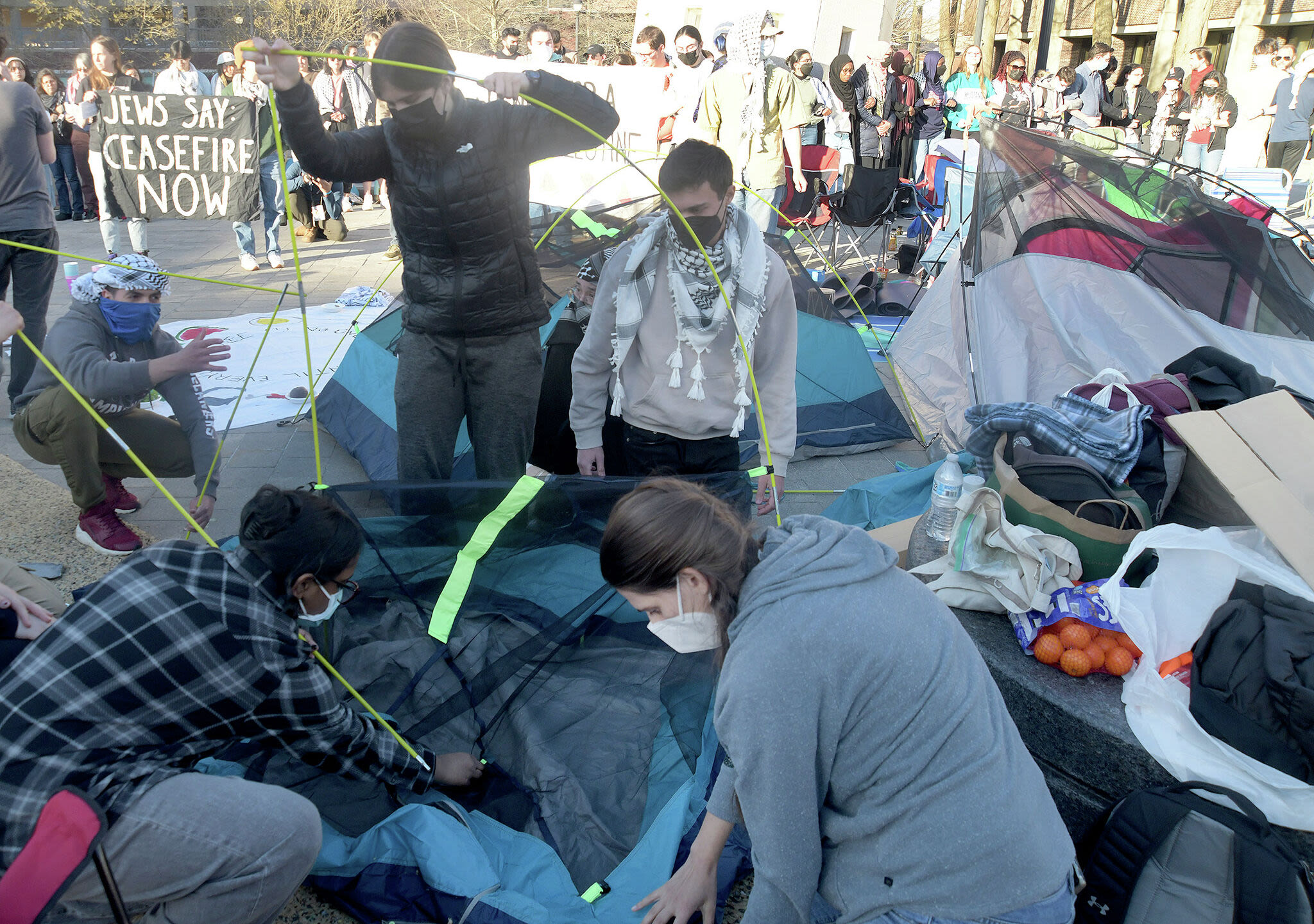 One pro-Palestinian UConn protester's case sealed; six more plead not guilty