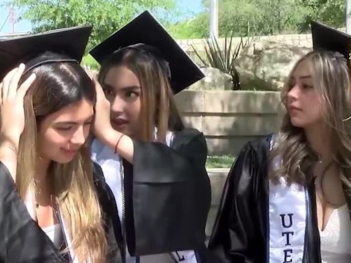 Friends graduate nursing school after earning degrees before their high school diplomas