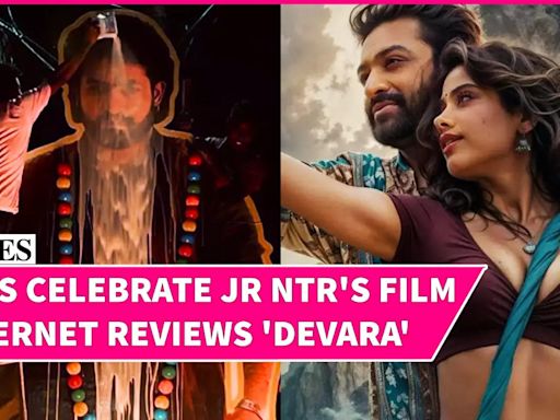 'Devara' Internet Review; Dhol and Dance Light Up the Premiere of Jr NTR & Janhvi Kapoor's Movie