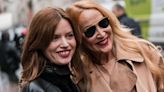 Jerry Hall and daughter Georgia May Jagger twin with classic beauty look