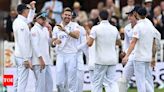 England thrash West Indies by an innings in James Anderson's farewell Test | Cricket News - Times of India