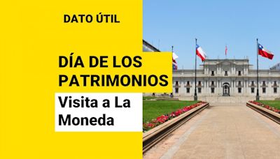 Día de los Patrimonios 2024: Así puedes visitar el Palacio de La Moneda
