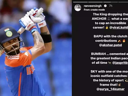 Virat Kohli announces his retirement from T20 Cricket; Ranveer Singh, Vivek Oberoi and other celebs send their best wishes | Hindi Movie News - Times of India