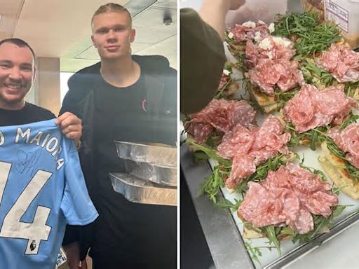 Man City star Erling Haaland scoffs four monster sandwiches costing £56 leaving shop owner in dreamland