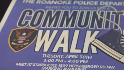 Roanoke Police department continues community walk for pedestrian safety