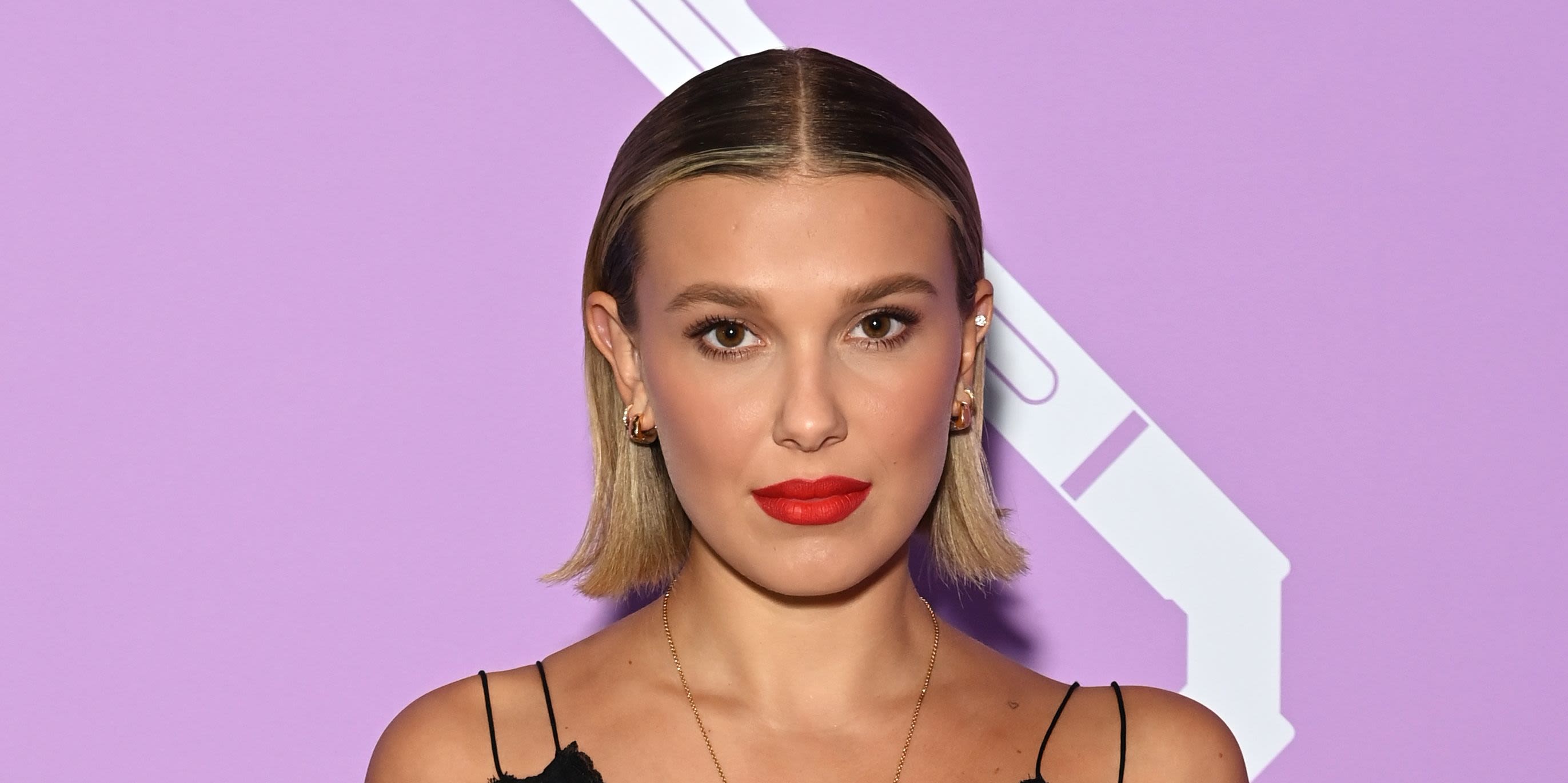 Millie Bobby Brown embracing her natural skin texture and breakouts never gets old