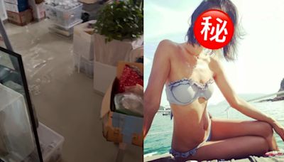 美女廚神靚媽西貢豪宅嚴重水浸極誇張 積水浸至小腿大廳傢俬遭殃