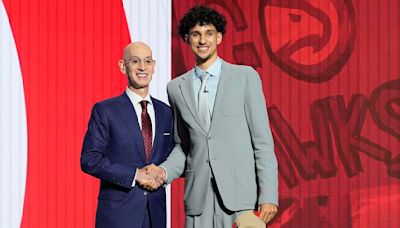 Los Hawks de Atlanta seleccionan a Zaccharie Risacher con el primer turno del sorteo de la NBA