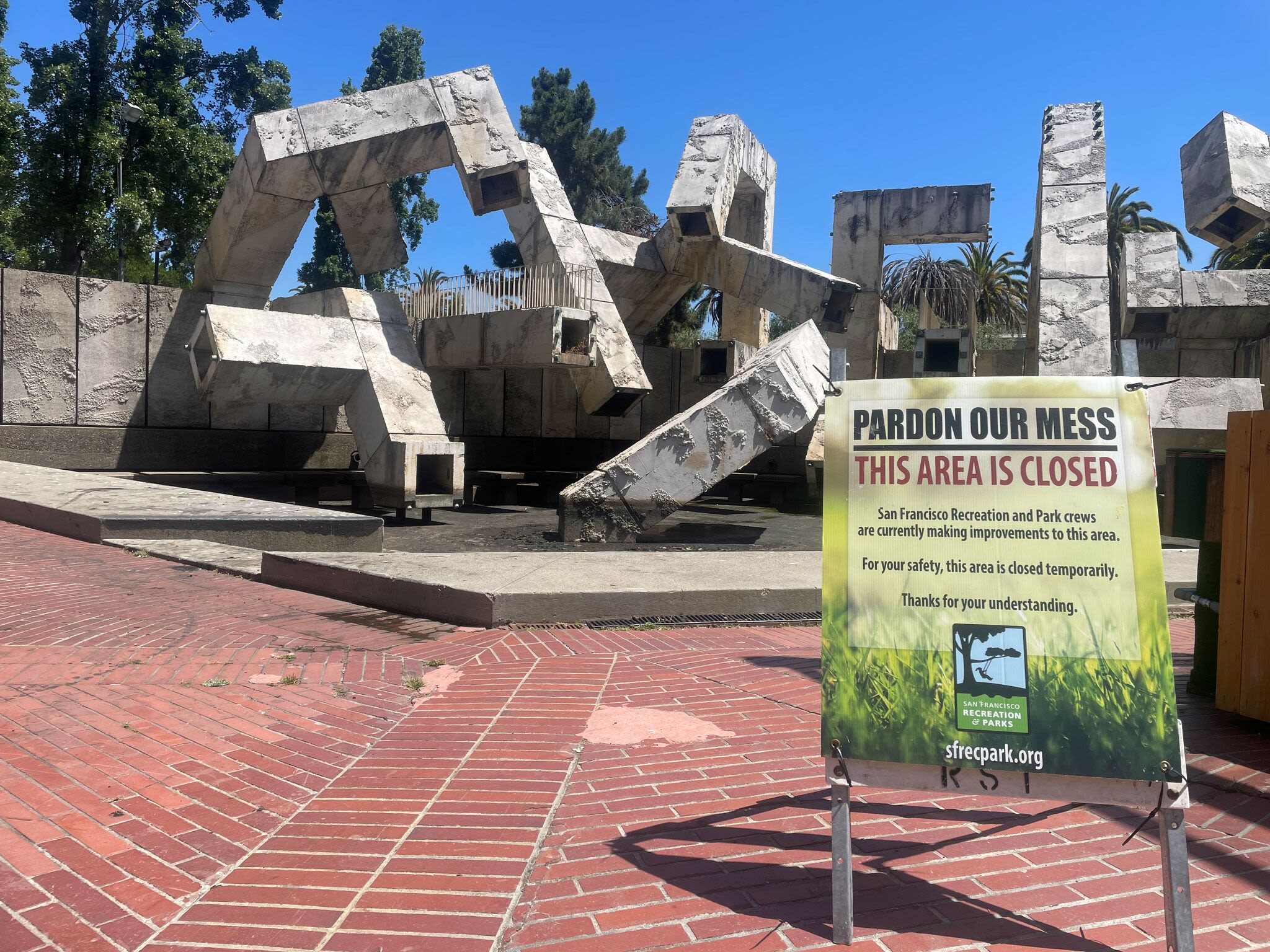 The city drained a famous San Francisco fountain and found it full of junk