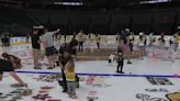 Golden Knights fans say goodbye to season by dressing home ice in artwork