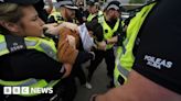 Arrests made at pro-Palestinian demo