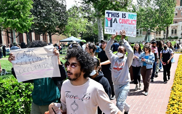 Pro-Palestinian US campus protests grow as police crack down