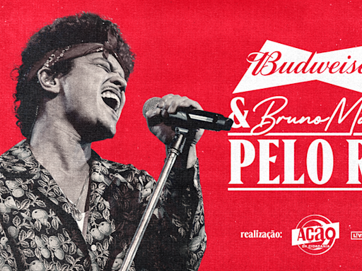 Bruno Mars: saiba como participar de show gratuito realizado por Budweiser e Ação da Cidadania