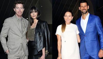 ...Novak Djokovic With Wife Jelena in Christian Dior, Nina Dobrev in Ralph Lauren With Shaun White: How Power Couples...