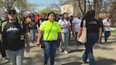 Community members march for peace on Southwest Side after child killed, 10 others injured in Chicago weekend shooting