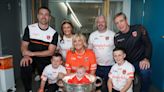 Extra special moment for Armagh boss Geezer to bring Sam Maguire to sick children at Craigavon hospital