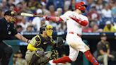 Kyle Schwarber's Superman hitting ability in June helps Philadelphia Phillies soar past San Diego Padres