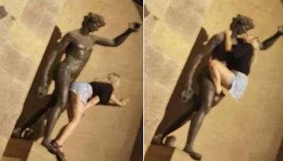 Autoridades italianas critican a una turista que "imitó actos sexuales" en una estatua de Baco en Florencia