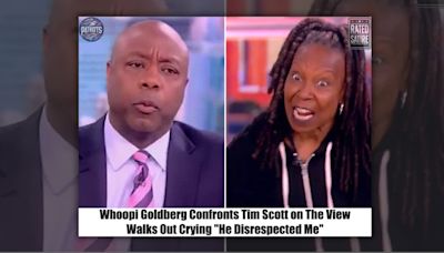 Fact Check: Claims That Whoopi Goldberg Confronted Tim Scott on 'The View' and Walked Out Crying Started as Satire