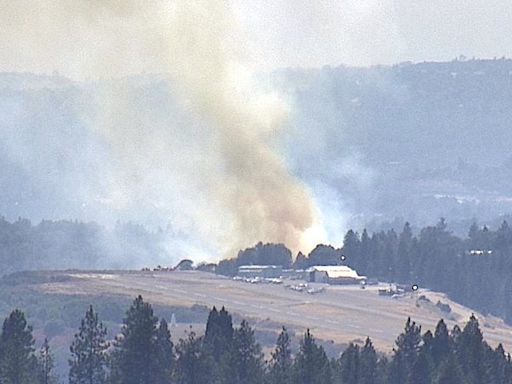 Placerville Airport airplane hangars burning; evacuations ordered