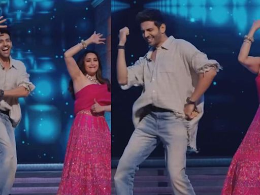 Kartik Aaryan grooves with Madhuri Dixit on song 'Satyanaas' from 'Chandu Champion', watch video