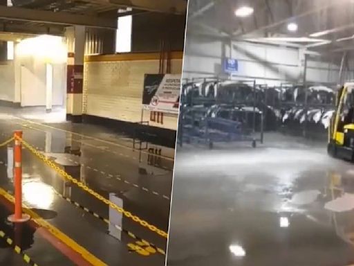 Colapsa techo de General Motors en Coahuila tras intensas lluvias; no hay lesionados