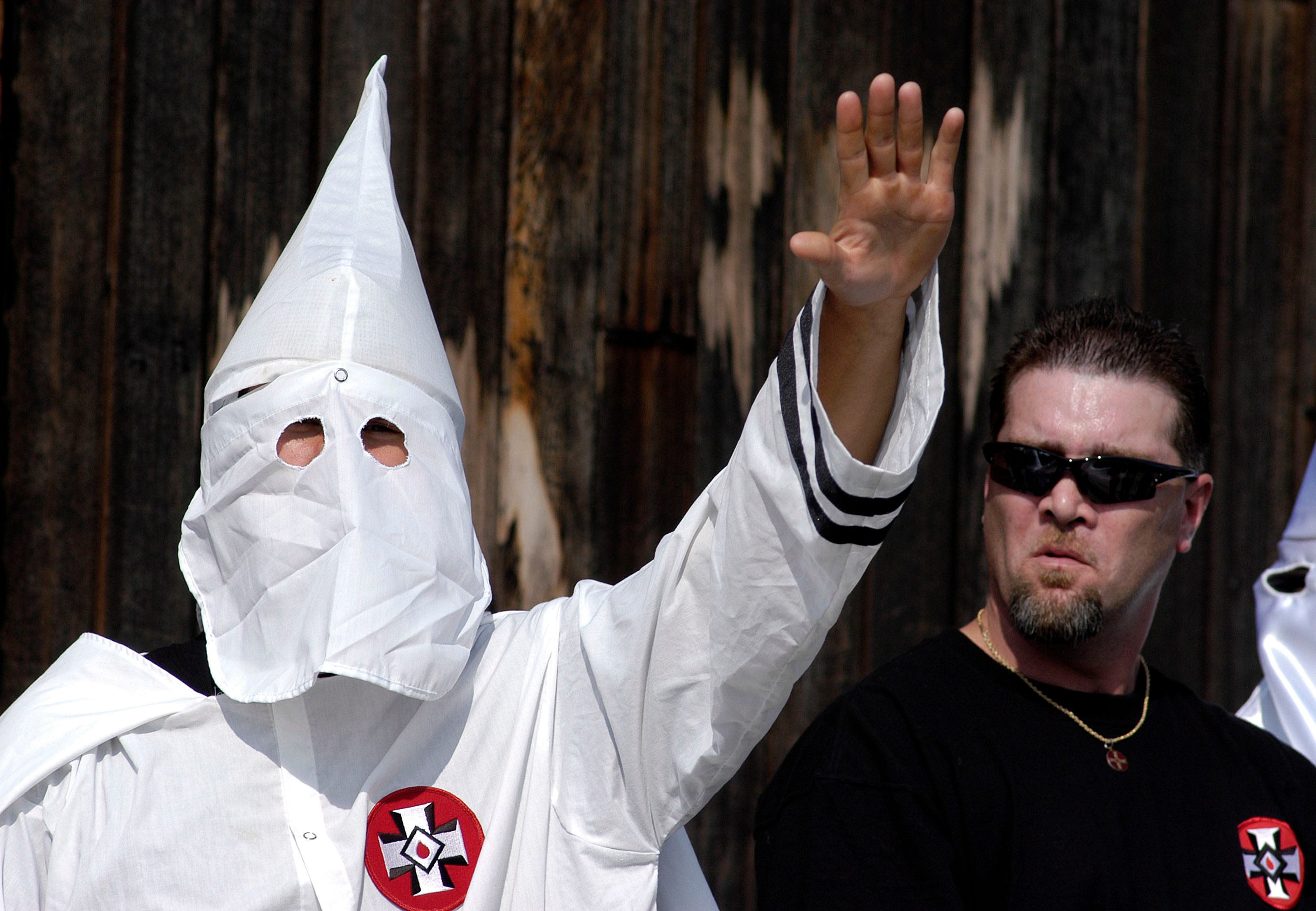 No, video doesn't show Trump supporter in KKK robe at Connecticut rally | Fact check