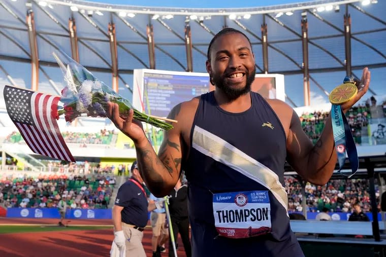 Burlington County’s Curtis Thompson stumbled into javelin throwing. For the Paris Olympics, he’s found his place.