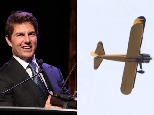 Tom Cruise fica pendurado em lateral de avião para cena de 'Missão Impossível 8'; veja fotos