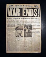 Dramatic announcement of the end of World War II... - RareNewspapers.com