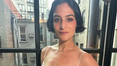 Jenny Slate Wears Sheer Dress Covered in ‘Hundreds of Safety Pins’ for 'It Ends with Us' Promo: ‘I’m Brave’