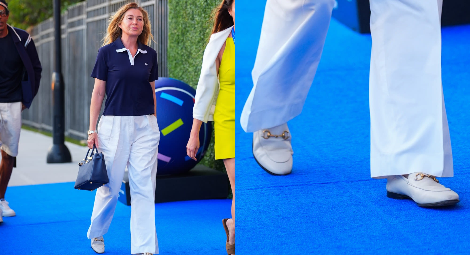 Ellen Pompeo Rocks White Loafers at US Open Alongside Husband Chris Ivery, Shonda Rhimes and ‘Scandal’ Cast