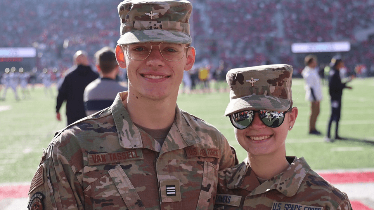 Couple meets at Ohio State, falls in love, joins Space Force