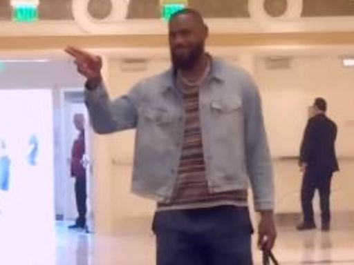 LeBron James arrives at Team USA basketball camp ahead of Olympics
