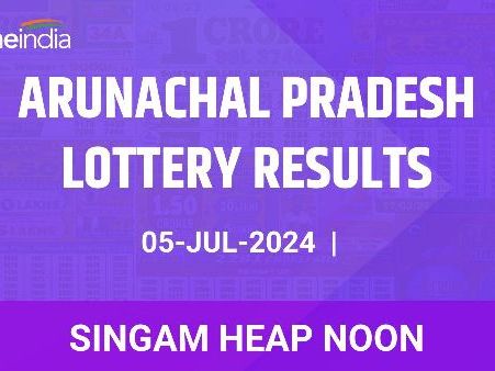 Arunachal Pradesh Lottery Singam Heap Noon Winners July 5 - Check Results!