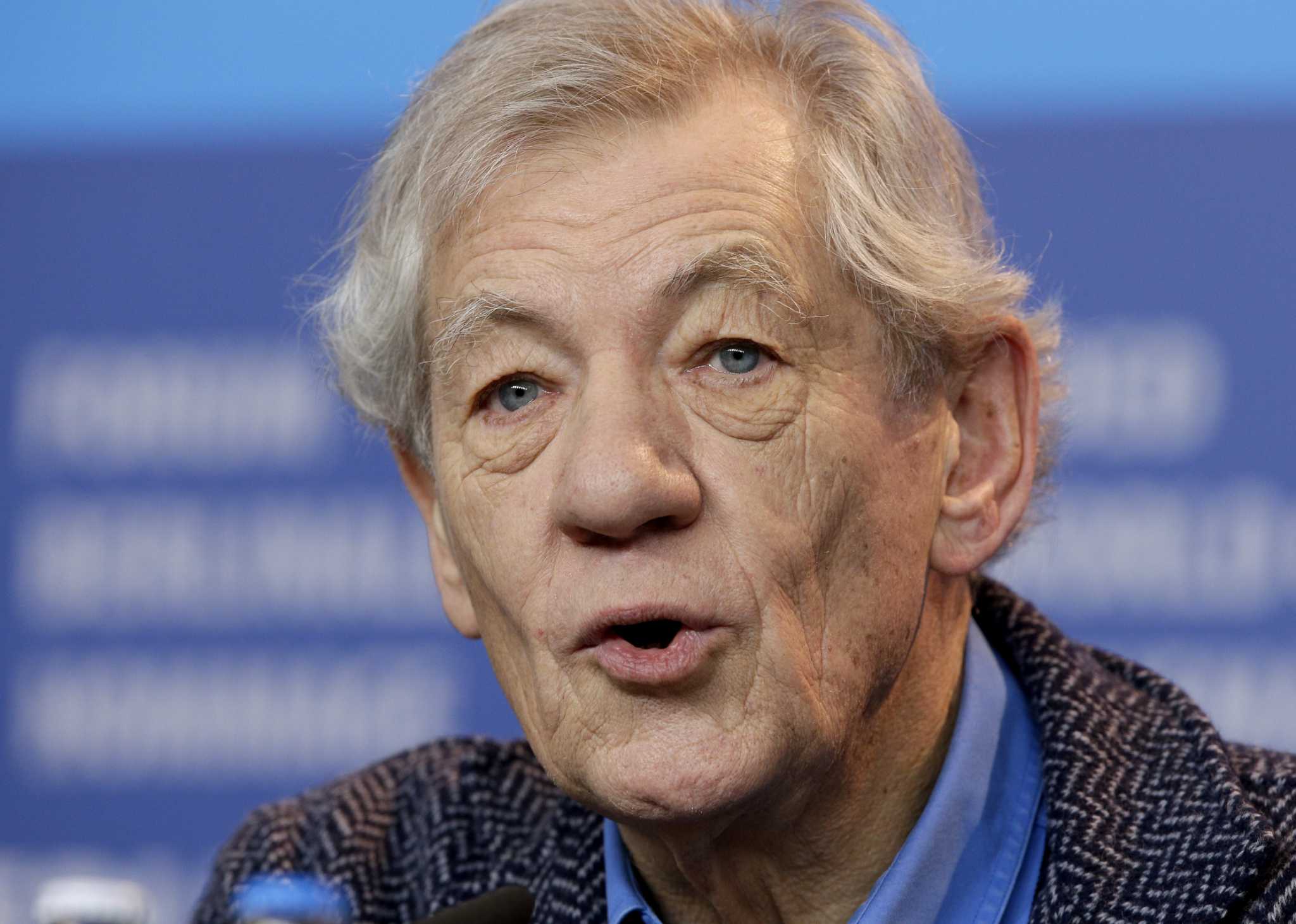 Actor Ian McKellen, 85, is looking forward to returning to work after his fall off a London stage