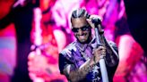 Maluma Has a Crutch Thrown at Him On Stage -- Watch Him Catch It!