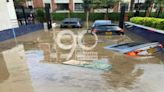 Aguaceros en Cali inundaron conjunto residencial y más de 20 carros quedaron bajo el agua