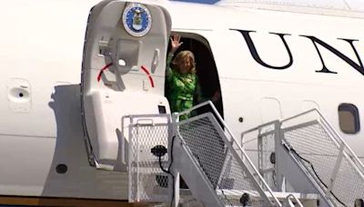 First Lady Jill Biden arrives in Portland