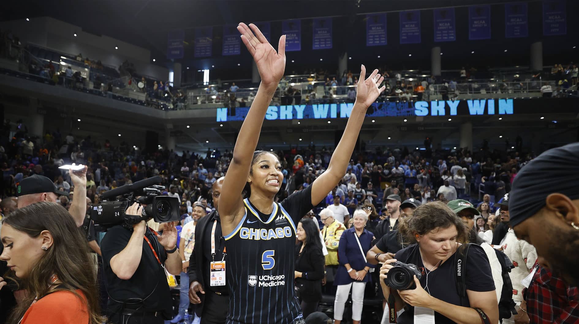 Sky's Angel Reese delivers strong take on historic WNBA streak