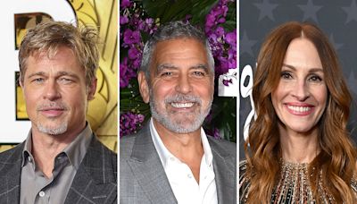 George Clooney and Julia Roberts Texted Brad Pitt Pics From a Helicopter — But He ‘Didn’t Want ‘Em’