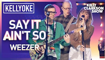 Watch Weezer & Kelly Clarkson Play "Say It Ain't So" Together And Hang Out With Brooke Shields