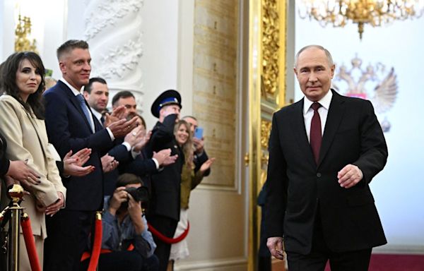 Putin inaugurated for 5th term in office in ceremony largely boycotted by West