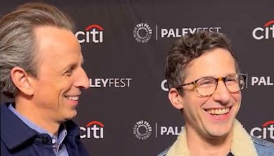 Andy Samberg helps Seth Meyers celebrate 10 years of ‘Late Night' at PaleyFest 2024 [Watch Red Carpet Interview]