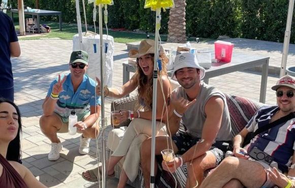 See Bachelor Joey and Fiancee Kelsey Reunite With Maria at Stagecoach