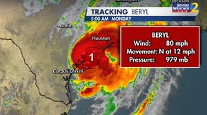 Beryl makes landfall on Texas coast as category 1 hurricane