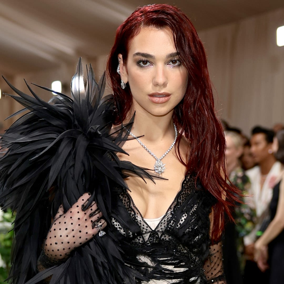 Dua Lipa's Confusing 2024 Met Gala Look Will Leave Your Head Spinning - E! Online